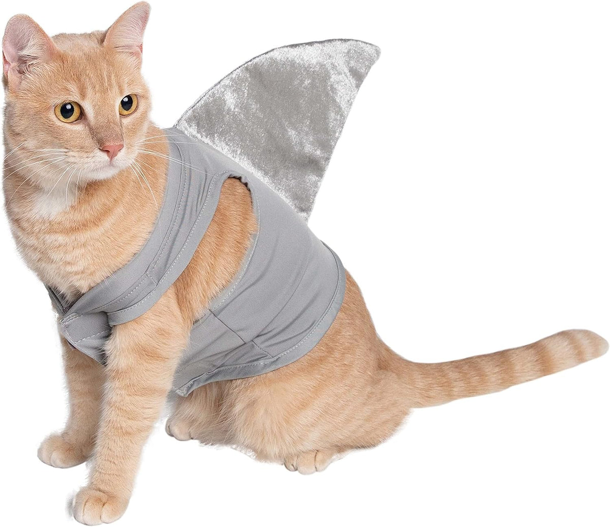 Pet Krewe Large Dog Shark Costume | Pet Costume for Dogs 1St Birthday, National Cat Day & Celebrations | Halloween Outfit for Small and Large Cats & Dogs