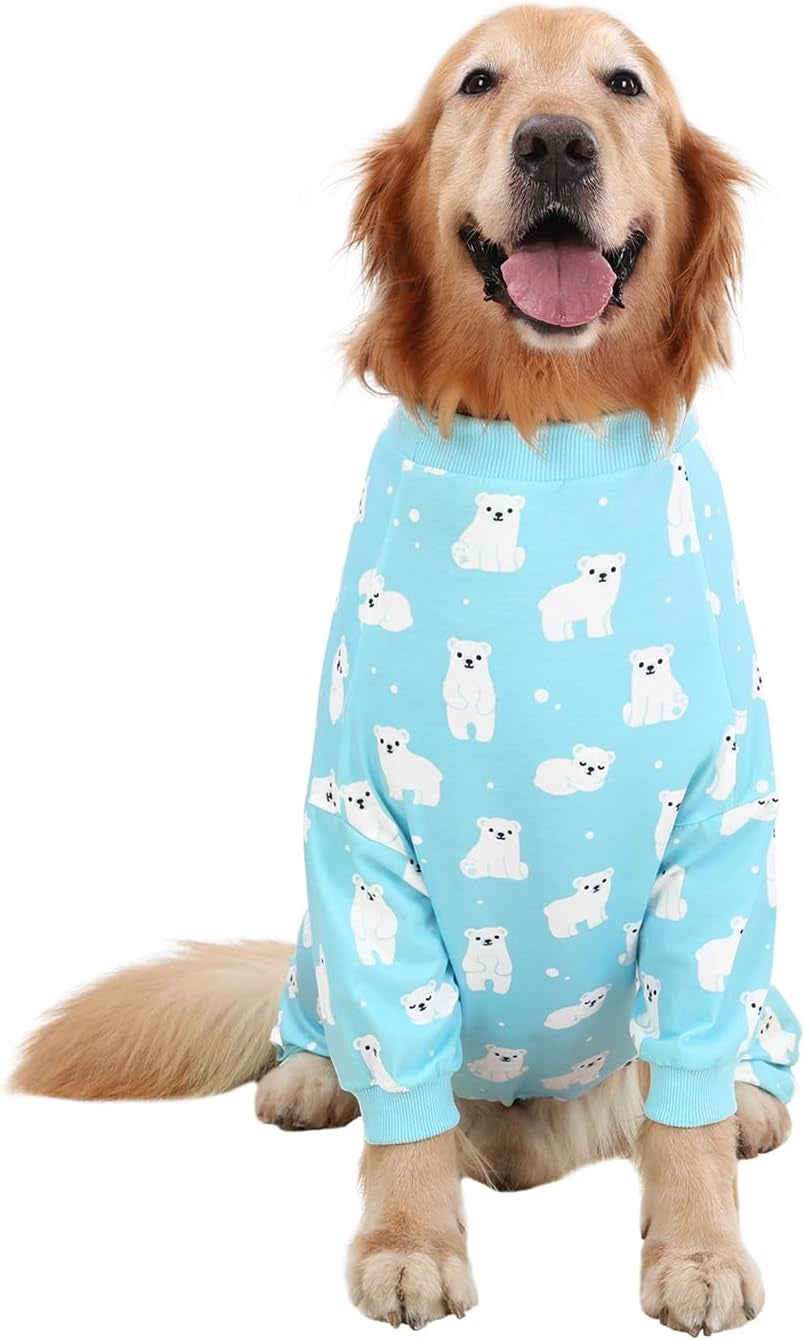 Dog Pajamas One Piece Light Comfy Pjs Pet Costume M-3XL Sleepy PB XL
