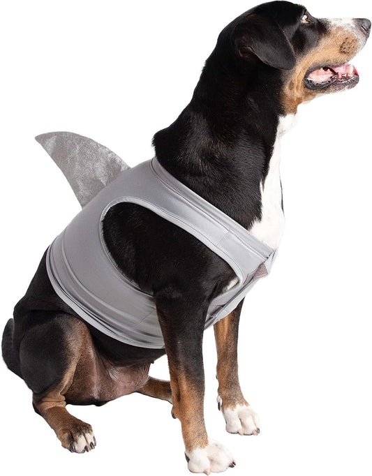 Pet Krewe Large Dog Shark Costume | Pet Costume for Dogs 1St Birthday, National Cat Day & Celebrations | Halloween Outfit for Small and Large Cats & Dogs