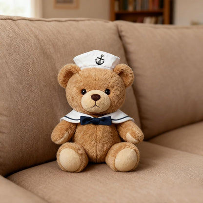 Cat Sailor Costume, Halloween Small Dog Sailor Hat Outfit with Tie, Adjustable Pet Navy Costume for Cats Doggies Rabbits Cosplay